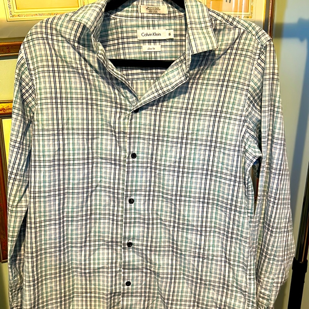 Calvin Klein Slim fit casual shirt size 18
